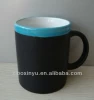 ZIBO XINYU 11oz colorfull glazed ceramic blackboard mugs with chalk