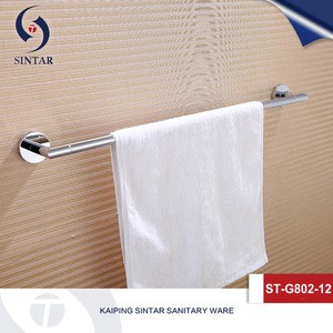 Zinc alloy Bathroom accessories Single towel bar Chrome Towel rail Factory price