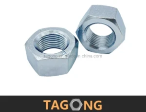 Zinc Class8 M33X2 Hex Thick Nuts High Strength Heavy Nuts Uni5587