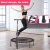 ZRWK56 Foldable Mini Trampoline Fitness Rebounder with Adjustable Foam Handle Exercise Trampoline for Adults