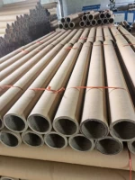 Round Shape Cylinder Customized Sizes Durable Recycled Kraft Resin Paper Tube For Lithium Battery Separator