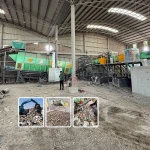 Construction waste urban solid waste drum screening machine, large-scale post-war solid waste classification equipment