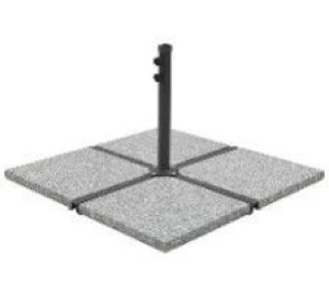 vidaXL Umbrella Weight Plate Grey Granite Regular Heavy Weight Endurance