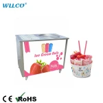 Wellcooling Thai fried ice cream machine/ice cream rolls machine