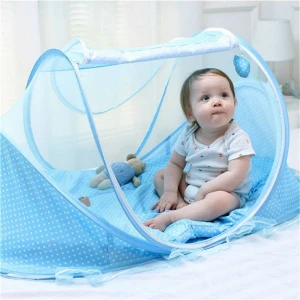 Baby Crib Netting Portable Foldable Baby Bed Mosquito Net Polyester Newborn Sleep Bed