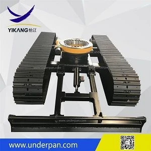 Custom Prospecting machinery crawler chassis steel track  undercarriage with slewing bearing from China manufacturer