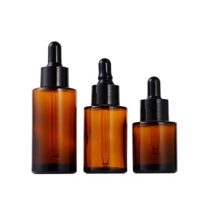 skincare cosmetic essential oil glass dropper bottle