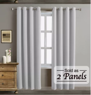 Thermal Insulated Geometric Pattern Blackout Curtains
