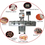 Gummy vitamin Candy Sugar Balls Chocolate bean Counter Soft Gel Capsule Counting And Bottle Filling Machine
