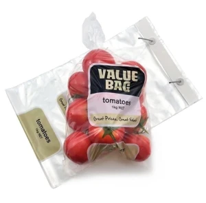 Poly Bag On Wicket Packaging Retail Food Bag