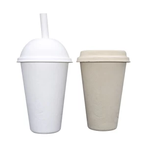 12 oz Sustainable Biodegradable Sugar Cane Pulp Bagasse Cups Juice Coffee Packaging 8 12 16 oz Disposable Sugarcane Cup