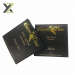 Top quality foil gold logo printed chocolate bars packaging paper boxes