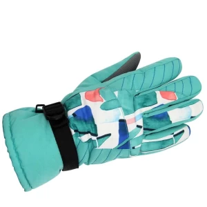 Winter Waterproof Neoprene 4-way stretch leather ski glove