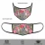 Import Set of 2 - Cool Blue and Pink Flowery Reusable Printed Face Mask from India