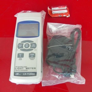 Lutron LX-1128SD Light meter Type K/J Thermometer SD Card Data Logger