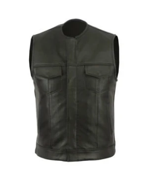 Motorbike Leather Vests RN-116