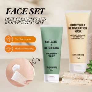 Camellia anti-acne skin mask, honeysuckle salicylic acid mask