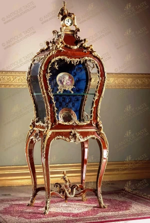 Our luxuriant Louis XV St. ormolu mounted Vitrine after the model by François Linke and Léon Messagé