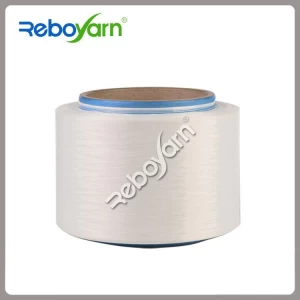 Recycled Polyester FDY Yarn Raw White Semi Dull