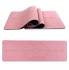 No Smell Double Layer TPE Yoga Mat With Custom Alignment Gud Line Yoga Mat TPE