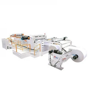 Upper and Lower Rotary High Speed Paper Roll To Sheet Synchronize-fly Synchro Kinfe Cutter Machine