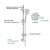 Import New Style 10cm Grey hand shower 3 settings bathroom shower head from China
