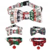 Christmas Halloween Bowknot Charm Personalized Collar for Small Dog Pet