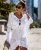 Import 2019 Crochet White Knitted Beach Cover up dress Tunic Long Pareos Bikinis Cover ups Swim Cover up Robe Plage Beachwear from China