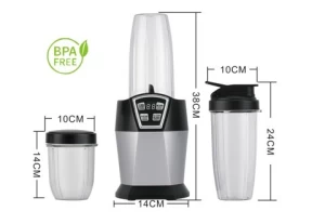 1000w AC motor commercial smoothie table blender with bpa-free tritan jar