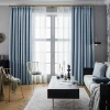 100% Black Out Faux Linen Cotton Hotel Collection Curtain Fabric For Living Room