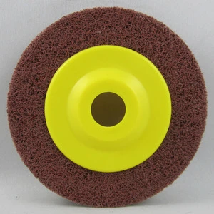 100x12mm Non woven brown polishing disc