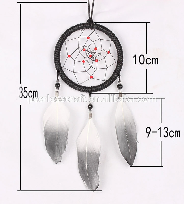 10cm Home Decoration Wholesale Goose Feather Dream Catcher Decoration