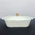 Import 11" White Ceramic Casserole Porcelain Ceramic Dinnerware Set Porcelain Baking Tray with Glass Lid from China