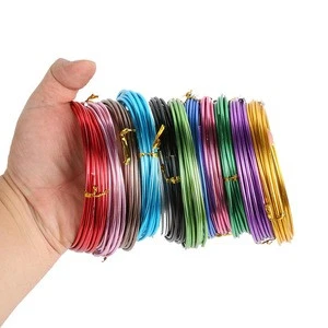 1/1.5/2/2.5 mm Multicolor Round Aluminum Wire Soft Metal Floristry Wrap Wire For DIY Jewelry Findings Craft Making Accessories
