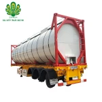 12 tires 3 axles 40000L oil fuel semi trailer 40ft fuel tank container