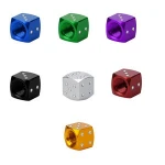 12*12*12mm 4Pc Dice Dust Valve Caps Car Motorcycles Electric Cars 80s Novelty Fun Retro Tire Cap for all kinds of cars