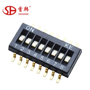 1.27mm pitch SMT type dip switch with top taped