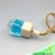 Import Diamond Shaped Empty Glass Hanging Car Diffuser, Perfume Bottles with Cube Wooden Caps & Ropes from China