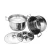 Import 12pcs wholesale non stick soup stock steam cooking pot stainless steel cookware sets casserole set with lid from China