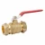 Import 1/2&quot;to 2&quot; Brass Ball Valve with level Handle copper from China