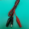 17/0.16 BC conductor copper 2C cable with DC plug to 5A Alligator clip