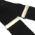 2 inch heavy duty durable solid plain black color X back trousers elastic suspender brace belt for blue wear working gear