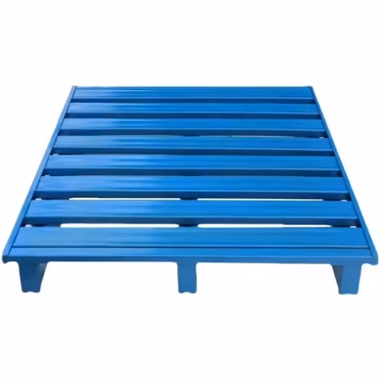 2 Way Forklift Trucks Entry Heavy Duty Metal Pallet for Warehouse