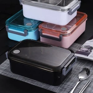 20 amazon hot-sale stainless 304 lunch box kids leakproof bento bowl student dinner food warmer box