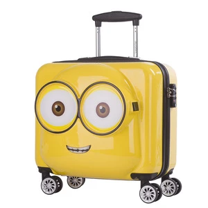 20" Minions ABS 3D Suitcase Luggage Trolley Spinner Carry On  For Travel TSA Lock