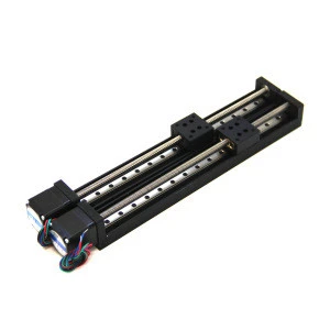 200mm stroke motorized mini linear guide rail with 11nema stepper motor lead 2mm,4mm,6mm12mm for medical devices