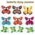 Import 2015 Hot sale decorations paper craft paper butterfly flying magic make surprise happy funny small gifts toys from China