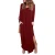 Import 2018 Fashion Cotton Long Sleeve Ethnic Women Casual Maxi Dress from China