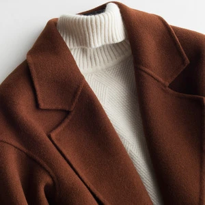 2018 fashion to keep warm women handmade wool coat