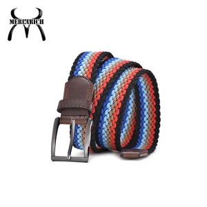 2018 new design fashion casual canvas fabric material jeans men belt